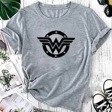Blusa T-shirt Linda Camiseta Feminina Mulher Maravilha Fofa Camisa