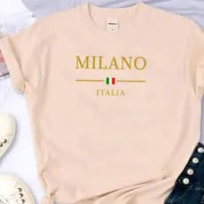 Blusa T-shirt Linda Camiseta Feminina Milano Italia Camisa