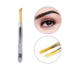 Pinça Edel Solingen 9cm Ponta Dourada Fina, Reta, Larga, Chanfrada, Oblíqua