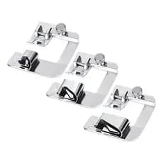 03 Sapatas Calcador Bainha E Barra 10mm 19mm 25mm Doméstica