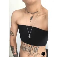 Binder duplo preto ziper FTM