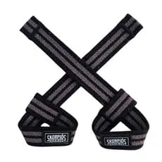 Par Straps 100% algodão MARROM para academia, cross fit e musculação.