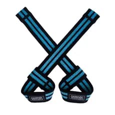 Par Straps 100% algodão AZUL CLARO para academia, cross fit e musculação.