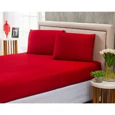Kit Jogo Lençol De Cama Casal 3 Peças Liso C/ Elástico - OFERTA