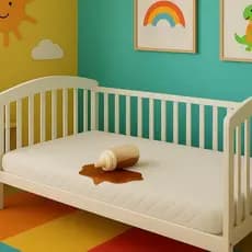 Capa Protetora Impermeável Para MINI Berço Infantil Resistente e Matelado Quarto Criança