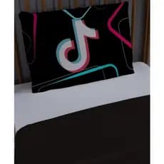 KIT COBRE LEITO + FRONHA PERSONAGEM TIK TOK 2 PÇS
