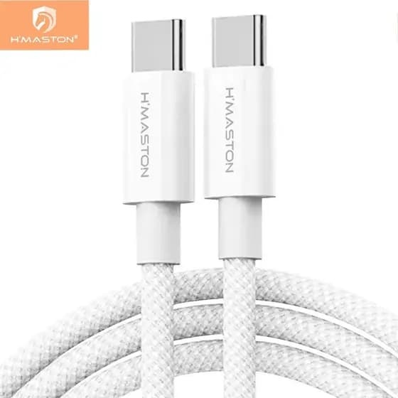H'Maston Sjx32 Cabo Tipo C- Tipo C Dois Lados Para Cabo De Carga Rápida Cabo 60W
