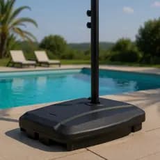 Base Suporte para Ombrelone Guarda Sol para piscina e praia Contrapeso Reforçada Agua ou Areia 60kg