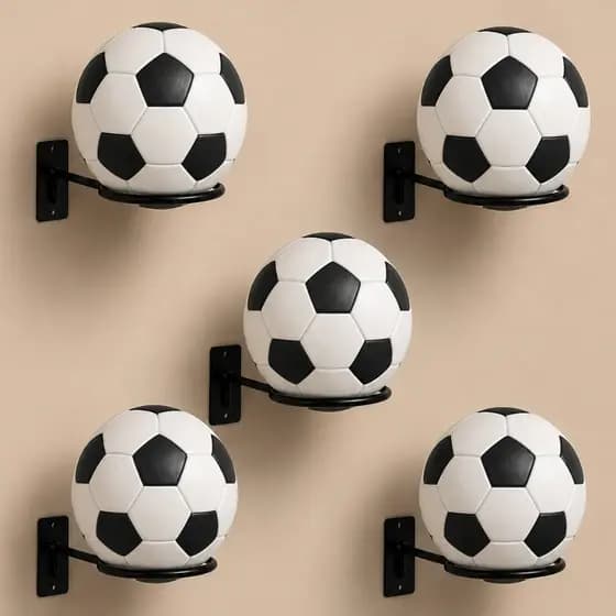 Kit05 Suporte Bola Futebol Basquete Vôlei +parafusos Buchas