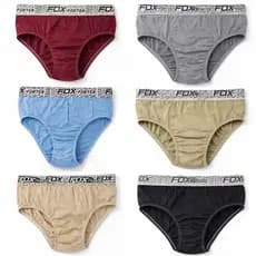 Kit de Cuecas Masculina 100% Algodão Tradiconal Slip Básica Simples P ao G3 Plus Size