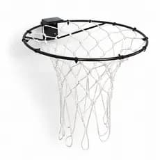 Aro Cesta Basquete Aço + Rede Chua Para Bola Oficial + Parafusos e Buchas
