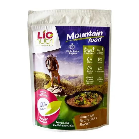Comida Liofilizada Frango com batata doce e brocolis Mountain Food