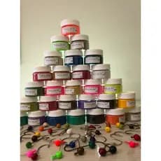 Tinta Em Pó Para Pintura De Jig Head e Isca Artificial Várias Cores Coloridas Pesca