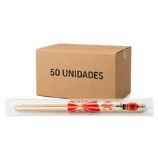 Hashi De Bambu 50 Pares Importado Tipo Opp Bege