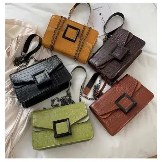 Bolsa Feminina Moda Alça Transversal Exclusiva 5 Cores