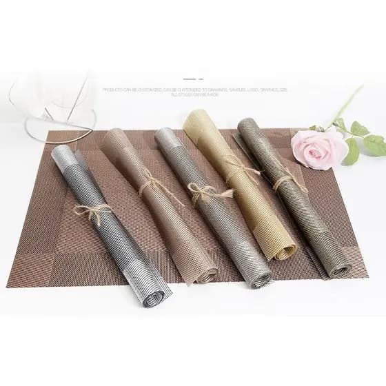 Kit Jogo Americano Material PVC 4/6/8/12 unidades para Mesa de Jantar
