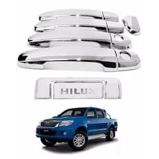 Kit Aplique Capa Cromada Maçaneta+tampa Traseira Hilux 2011