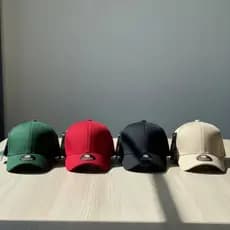 Kit 4 Bonés Lisos com Aba Curva Unissex Adulto, Regulável, Esportivo e Casual