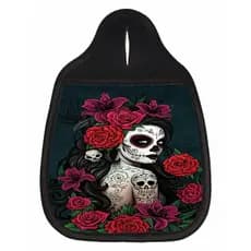 Lixinho Para Carro Estampa Catrina Rosas Vermelhas Lixeira Acessório