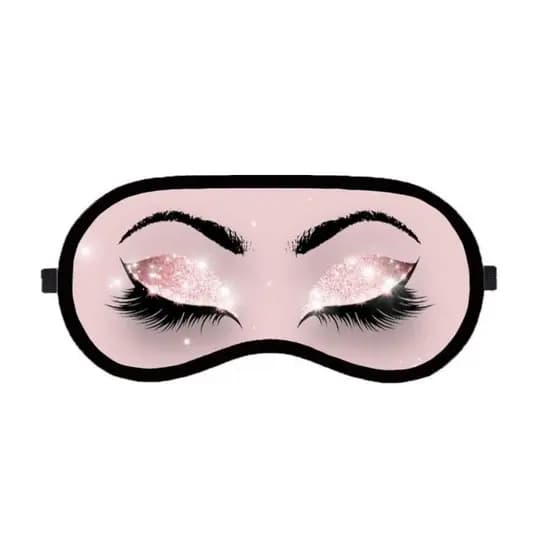 Mascara de Olhos Para Dormir Estampa Cilios Tapa Olhos Descanso