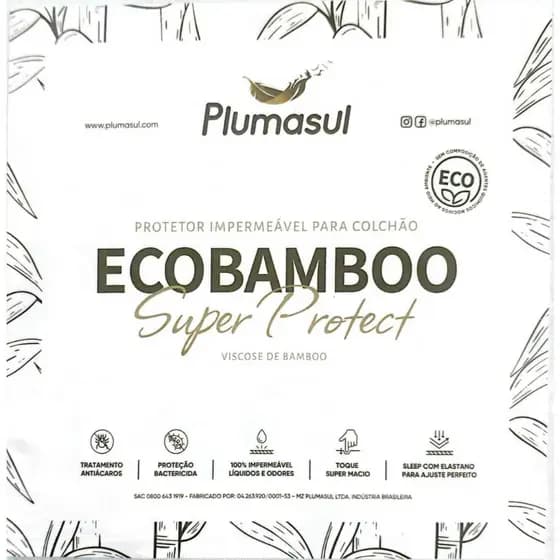 Protetor de Colchão King Impermeável com Viscose de Bamboo (Plumasul) 1,93x2,03