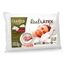 Travesseiro Duoflex Real 100% Látex Alto 48x68 Ls1100