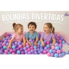 Kit 50 Bolinhas de Piscina Infantil Pequena Sereia