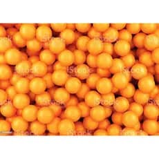 100 Bolinhas de Piscina Infantil Laranja 71mm Brinquedo Criança