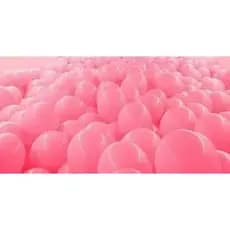 50 Bolinhas de Piscina Infantil Rosa Bebê 71mm Brinquedo Criança Decoração Atóxica