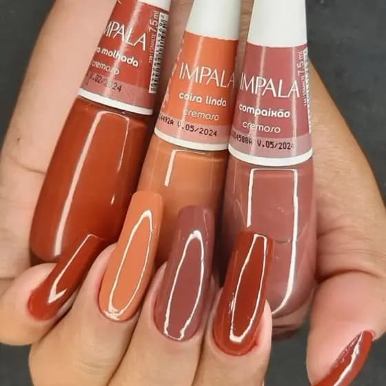 Kit 3 Esmalte Impala Coisa Linda , Compaixão e Terra Molhada ( Combinação de Manicure ) VL