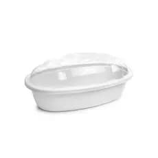 Porta Pão Caseiro Porta Mantimentos Branco Plastico