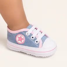 Tênis Cano Baixo Infantil Casual Bebe Antiderrapante Menina Leve Confortável Dia Dia Promoção