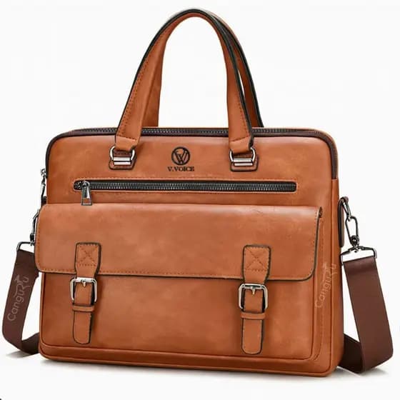 Pasta Notebook Reforçada Impermeável Casual Com Alça Transversal Ideal Para Trabalho Faculdade