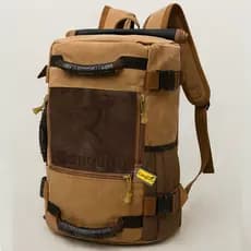 Mochila Mala Grande Lona Espaçosa Masculina Feminina Dia a Dia Viagens Trabalho Camping Trilha Bordo