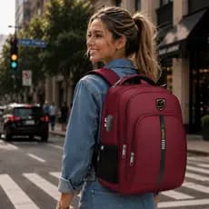 Mochila Notebook Canguru Masculina Feminina Reforçada Executiva Saída Usb Trabalho Faculdade Escola