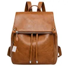 Mochila Bolsa Feminina Media Vintage Couro Sintetico Elegante Casual Reforçada  Dia Dia Trabalho