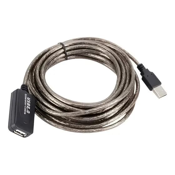 Cabo Extensor Usb 2.0 Para Webcam Full Hd Ativo Blindado Preto