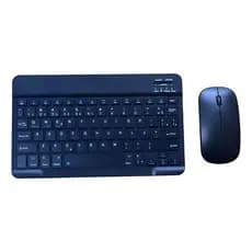 Kit Teclado E Mouse Sem Fio Para Pc Notebook Tablet iPad - Preto