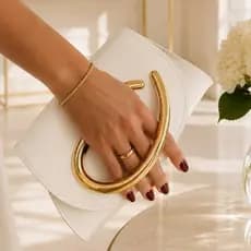 Bolsa Feminina Clutch com Alça Corrente de ombro e mão Ideal para Casamento e Formatura