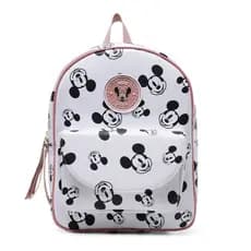 Mochila infantil Mickey e Minnie Escolar Viagem passeio espaçosa