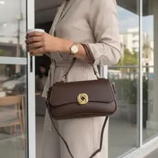 Bolsa baguete feminina elegante chic duas alça