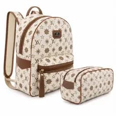 Kit mochila +Nécessaire Organizadora Unissex escola faculdade trabalho Ideal para o dia a dia