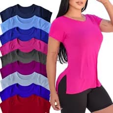 Camiseta Feminina Tapa Bumbum Academia Malha Furadinha