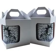Caixa para caneca de porcelana com Janela branca 100 unidades