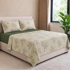 Jogo de Cama King 4 Peças 180 Fios 100% Algodão