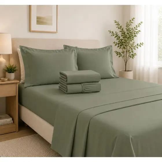 Jogo de Cama Casal 4 Pçs C/ Fronhas Abas Americanas 400 fios Extra Macio