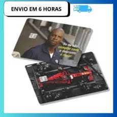 kit 2 Adesivo de cartão debito e credito película protetora julios e carro formula 1 carrinho