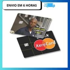 kit 2 Adesivo de cartão debito e credito película protetora meme divertido julios e Black Xerecard