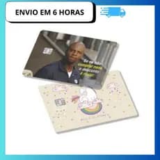 kit 2 Adesivo de cartão debito e credito película  divertido julios Unicornio colorido criança