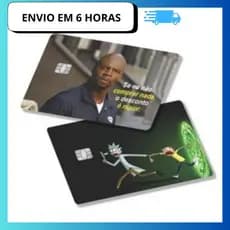 kit 2 Adesivo de cartão debito e credito película protetora  julios e Cientista outro mundo
